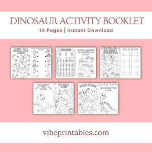 Christmas Dinosaur Activity Booklet