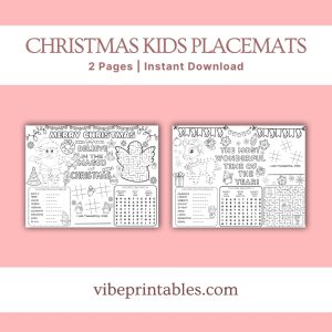 Christmas Kids Placemats