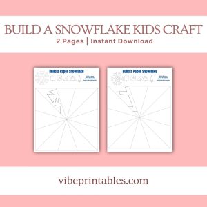 Build A Snowflake Kids Craft