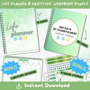 Green Life Planner Bundle Promo Image