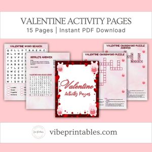 Valentine Activity Pages For Kids