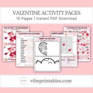 Valentine Activity Pages For Kids