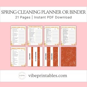 Butterfly Spring Cleaning Planner