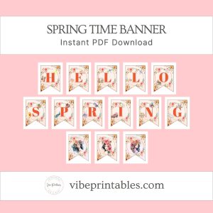 Spring Printable Banner