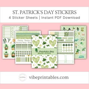 St. Patrick's Day Planner Stickers