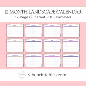 Purple Splash Spring Break Planner