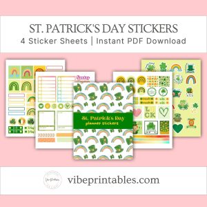 St. Patrick's Day Planner Stickers