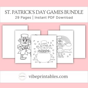 St. Patrick's Day Decorations & Games Bundle