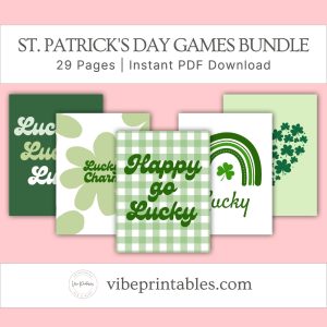 St. Patrick's Day Decorations & Games Bundle