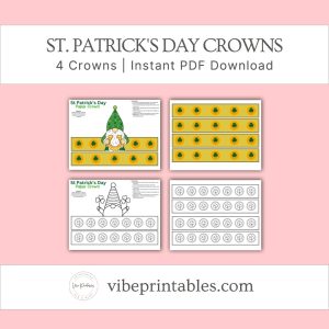 St. Patrick's Day Paper Crown