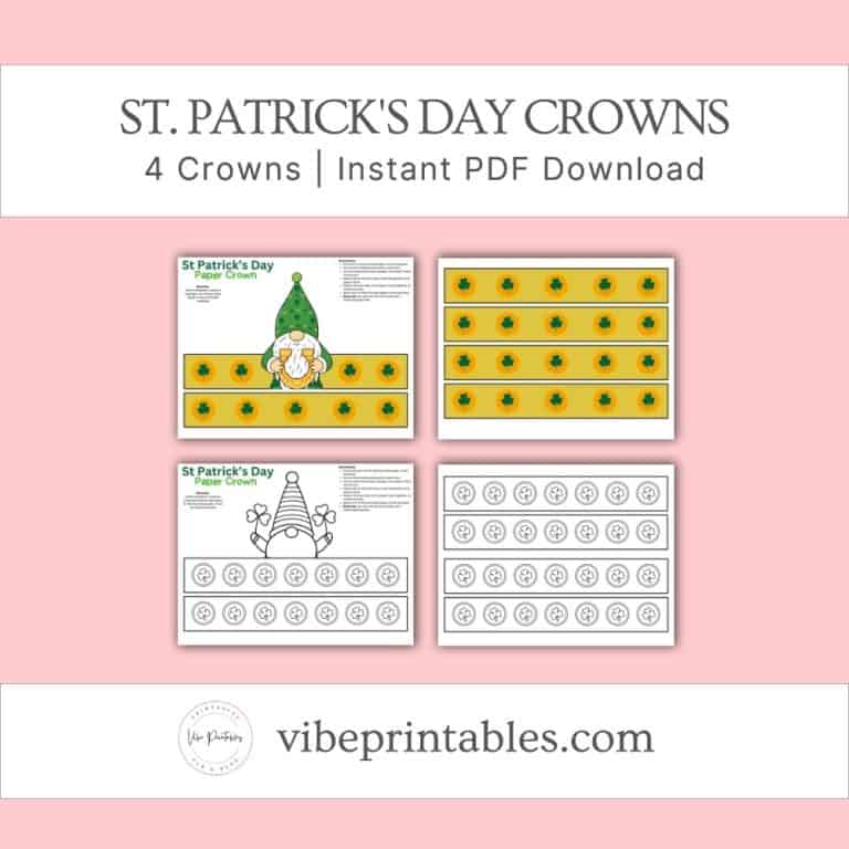 St. Patrick's Day Paper Crown