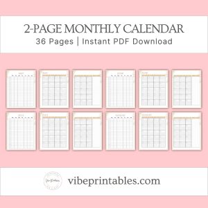 Peach Floral Spring Cleaning Planner