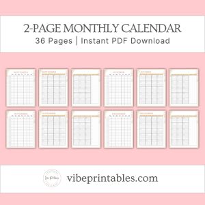 Peach Floral Spring Cleaning Planner