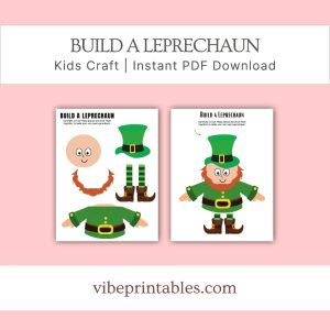 St. Patrick's Day Build A Leprechaun Kid Craft