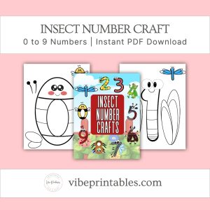 Spring Insect Number Crafts For Kids