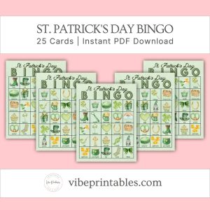 St. Patrick's Day Bingo Game