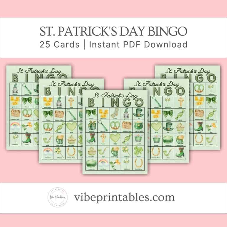 St. Patrick's Day Bingo Game