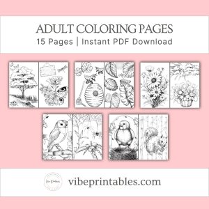 Spring Coloring Pages For Adults & Kids