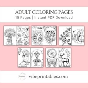 Spring Coloring Pages For Adults & Kids