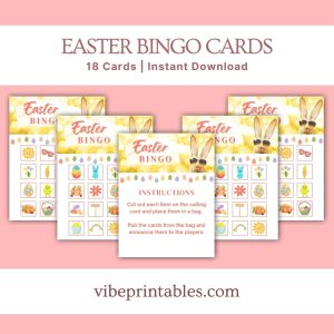 Easter Bingo Cards