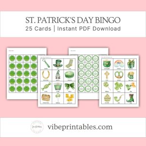 St. Patrick's Day Bingo Game