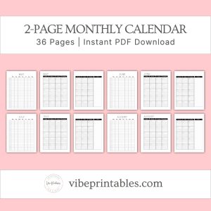 Black & White Spring Cleaning Planner