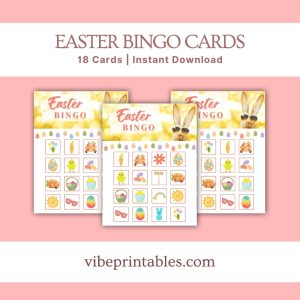 Easter Bingo Cards