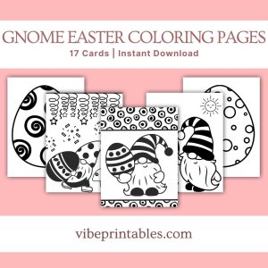 Gnome Easter Coloring Pages