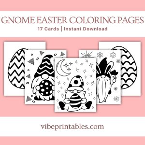 Gnome Easter Coloring Pages