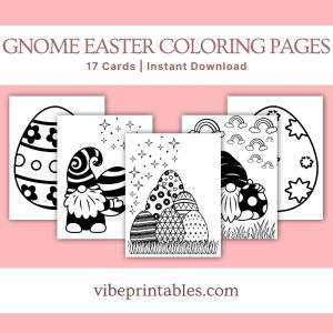 Gnome Easter Coloring Pages