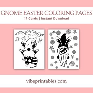 Gnome Easter Coloring Pages