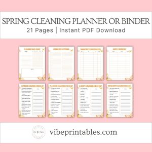 Butterfly Spring Cleaning Planner