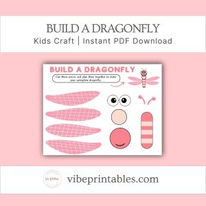 Spring Build A Dragonfly Kid Craft