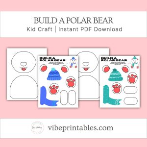 Build A Polar Bear Kid Craft