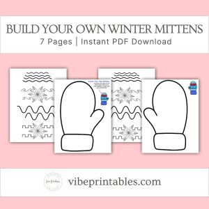 Build Your Own Winter Mittens Kid Craft