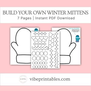 Build Your Own Winter Mittens Kid Craft