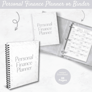 Black & White Personal Finance Planner Or Binder Promo Image