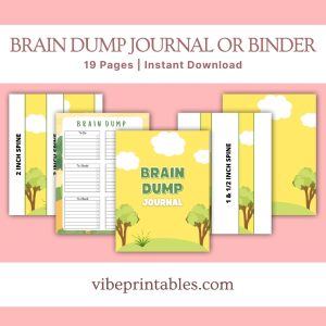 Tree Design Brain Dump Journal Or Binder