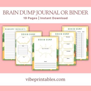 Tree Design Brain Dump Journal Or Binder