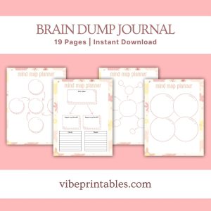 Pastel Floral Brain Dump Journal Or Binder