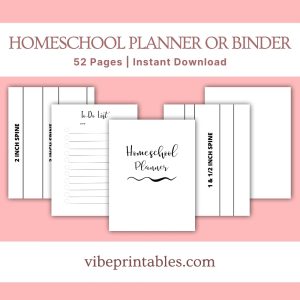 Minimalist Homeschool Planner Or Binder