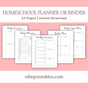 Minimalist Homeschool Planner Or Binder