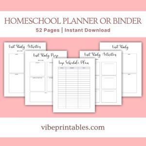 Minimalist Homeschool Planner Or Binder