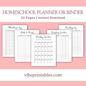 Minimalist Homeschool Planner Or Binder