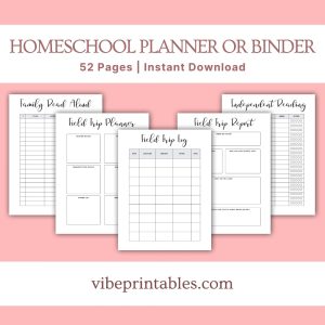 Minimalist Homeschool Planner Or Binder