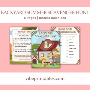 Backyard Scavenger Hunt