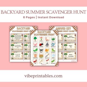 Backyard Scavenger Hunt