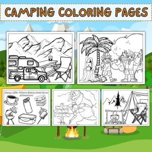 Camping Coloring Pages For Kids