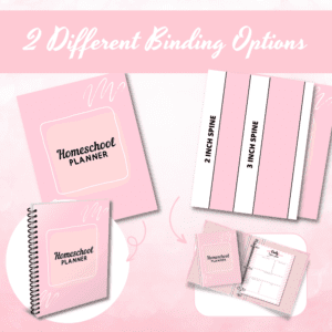 Pink Homeschool Planner Or Binder Promo Image