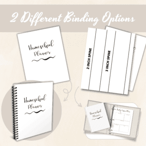 Minimalist Homeschool Planner Or Binder Promo Images